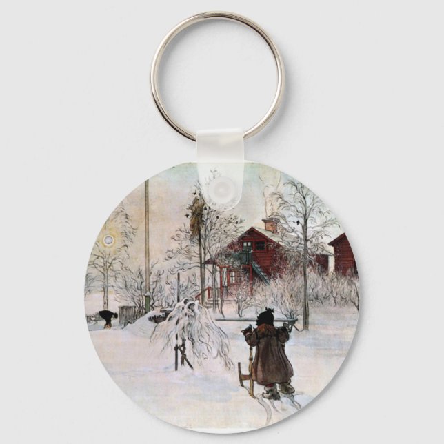 Porte-clés The Yard and Wash House, Carl Larsson (Recto)