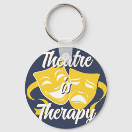 Porte-clés Theatre is Therapy Comedy Tragedy Masks Keychain