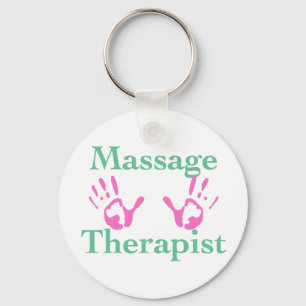 Porte-clés Thérapeute de massage : Imprimantes à main rose