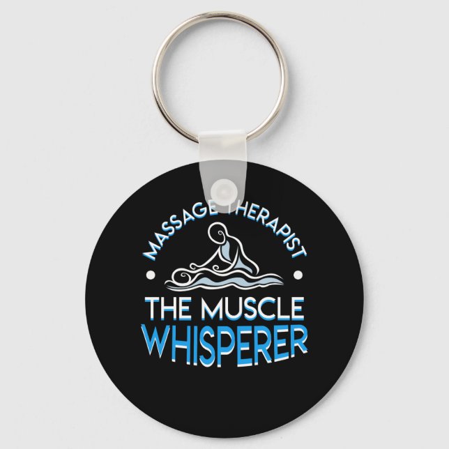 Porte-clés Thérapeute de massage The Muscle Whisperer (Recto)