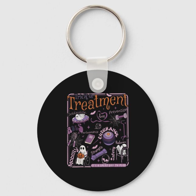 Porte-clés Thérapie Physique Trick Ou Pt Therast Halloween (Recto)