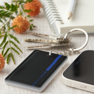 Porte-clés Thin Blue Line Cadeau Personnalisé