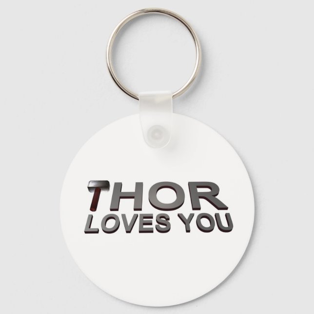 Porte-clés Thor t'aime (Recto)