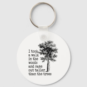 Porte-clés Thoreau Arbres Citation Nature - Promenade Dans Le