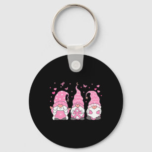 Porte-clés Three Gnome Pink Ribbon Warrior Breast Cancer Awar