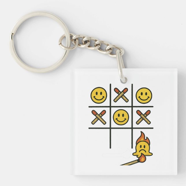 Porte-clés Tic Tac Toe (Devant)