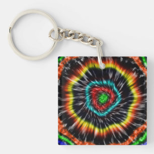 Porte-clés Tie Dye Opale Noire,