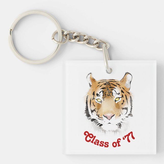 Porte-clés Tiger Tiger Classe aquarelle Réunion (Devant)