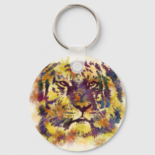 Porte-clés Tigre aquarelle
