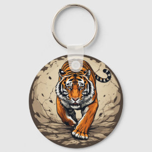 Porte-clés Tigre de charge puissant