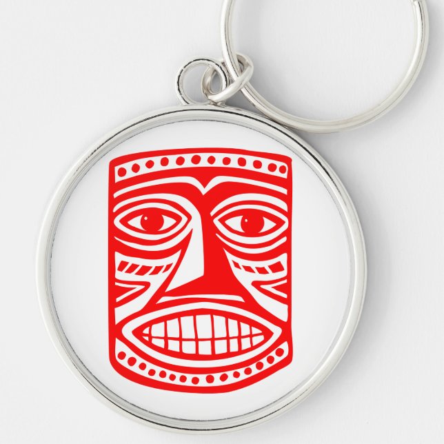 Porte-clés Tiki Toby - Rouge (Devant)