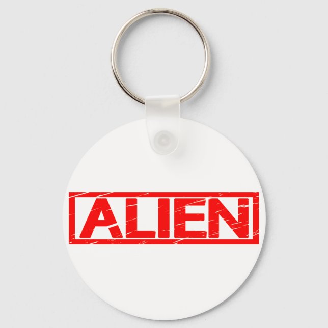 Porte-clés Timbre Alien (Recto)