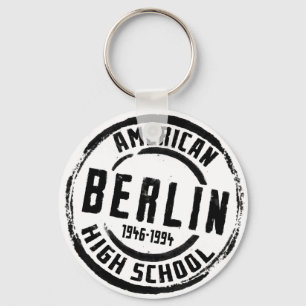 Porte-clés Timbre américain A004 de lycée de Berlin