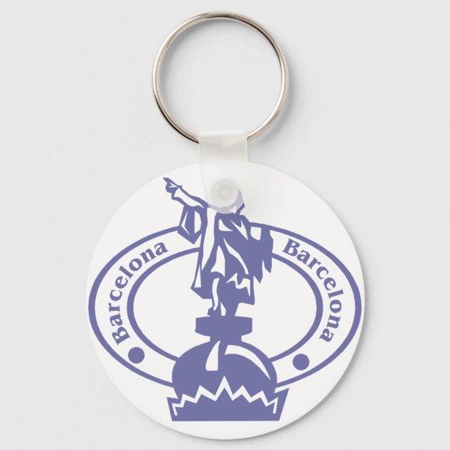Porte-clés Timbre de Barcelone (Recto)
