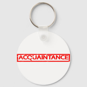 Porte-clés Timbre de connaissance