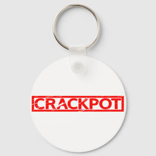 Porte-clés Timbre de crackpot