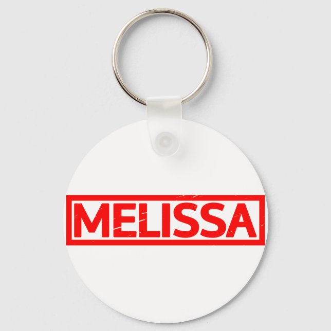 Porte-clés Timbre Melissa (Recto)