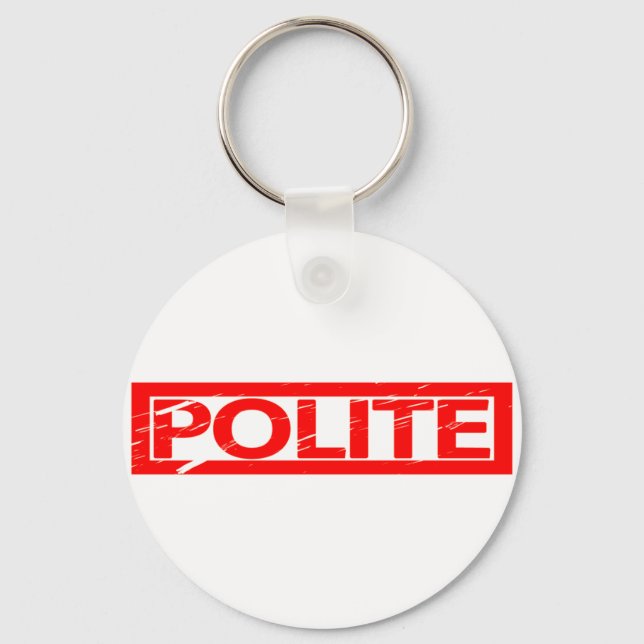 Porte-clés Timbre poli (Recto)