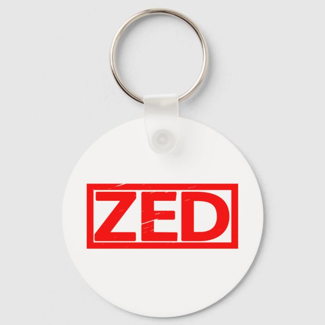 Porte-clés Timbre Zed (Recto)