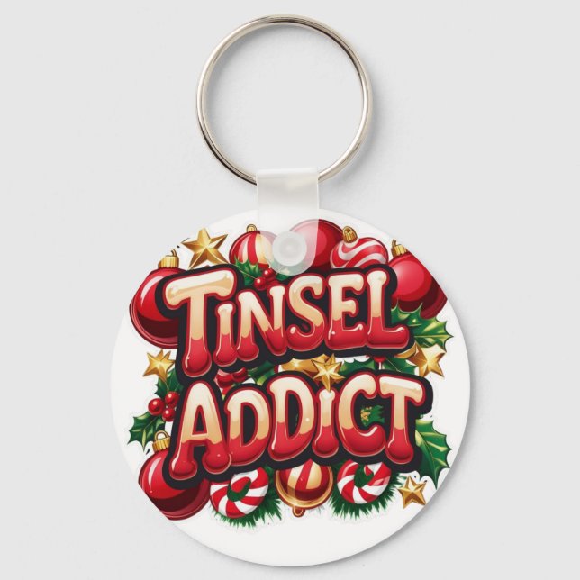 Porte-clés Tinsel Addict Fun (Recto)