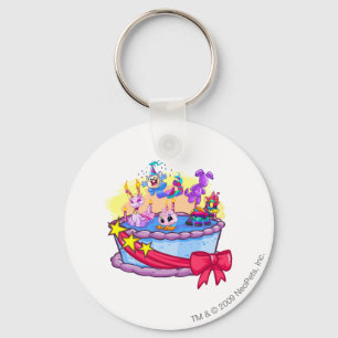Porte-clés Tir de groupe de gâteau d'anniversaire