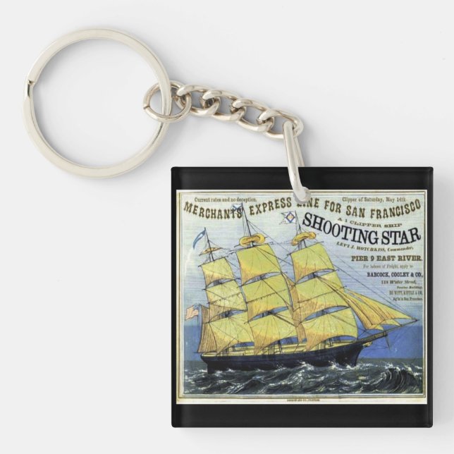 Porte-clés Tir Star Clipper voile (Devant)