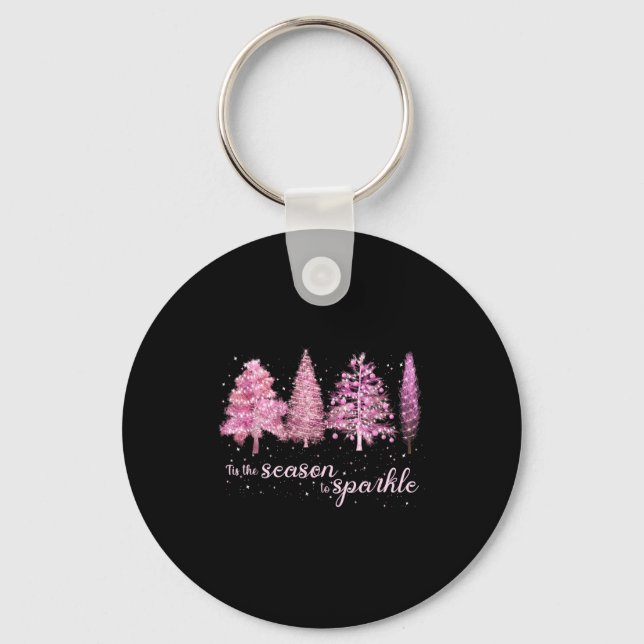 Porte-clés Tis The Season To Sparkle Christmas Tree Xmas Wome (Recto)