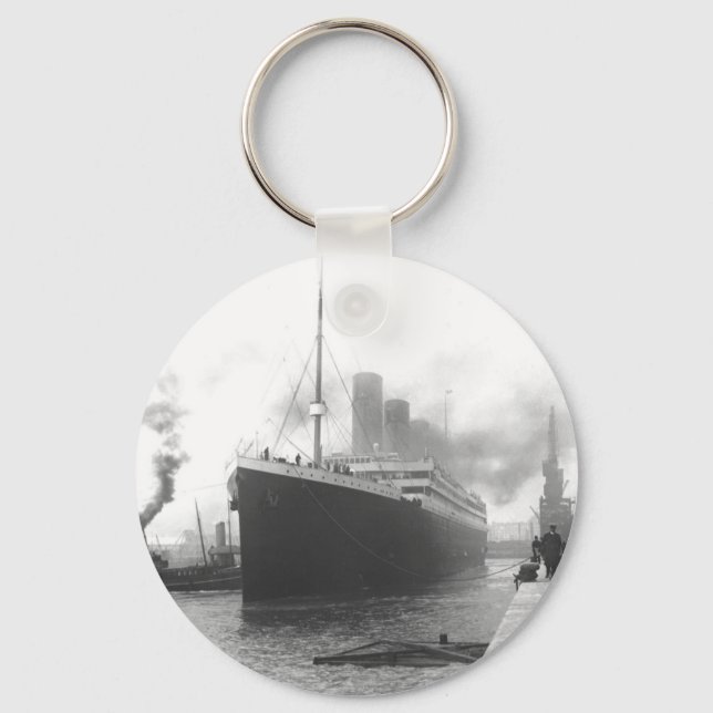 Porte-clés Titanic aux quais de Southampton (Recto)
