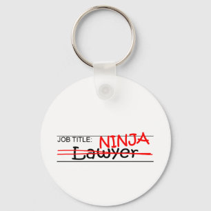 Porte-clés Titre de l'emploi Ninja - Avocat