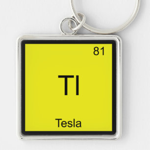 Porte-clés Tl - Tesla Funny Chimie Élément Symbole T-shirt