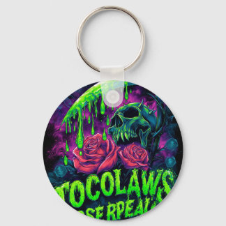 Porte-clés TOCOCLAWS Faucheuse Crâne Slime Rose Horreur