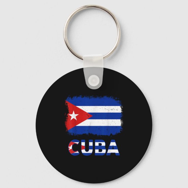 Porte-clés Toddler White Cuban La Cubanita Cuba Flag Hispanic (Recto)