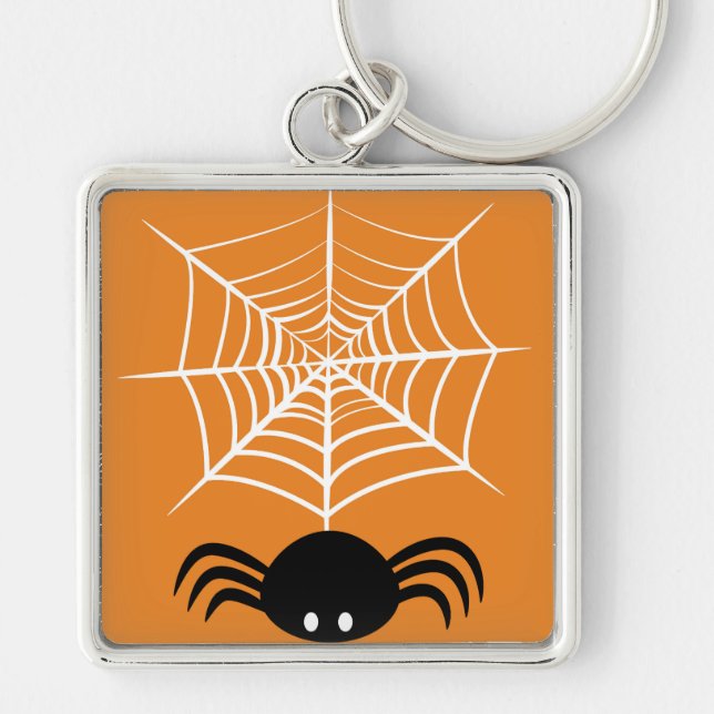 Porte-clés Toile d'araignée Halloween  (Devant)
