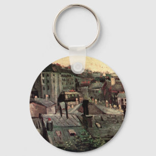 Porte-clés Toits et sacs de maisons par Vincent van Gogh
