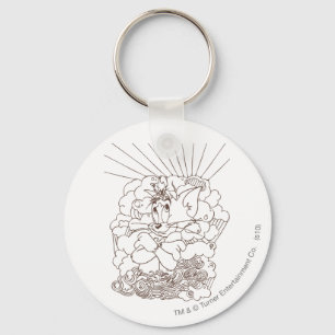 Porte-clés Tom et Jerry Outline