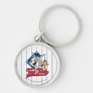 Porte-clés Tom Et Jerry   Tom Et Jerry Sur Diamant De Basebal