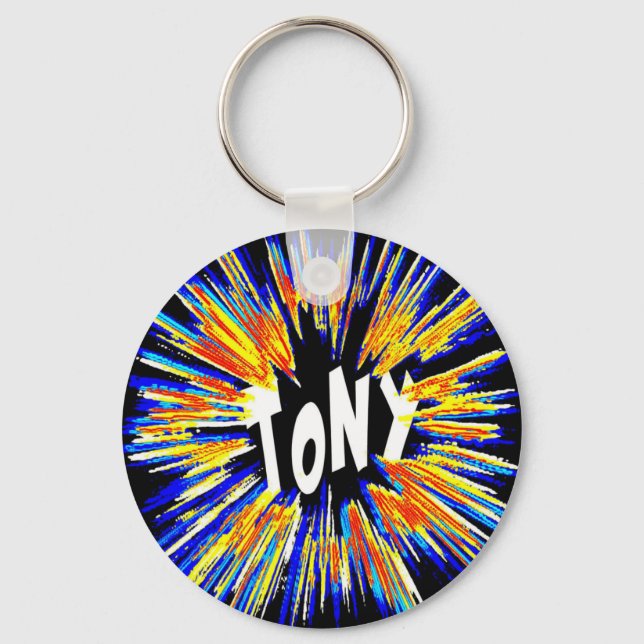 Porte-clés Tony Name BAM (Recto)
