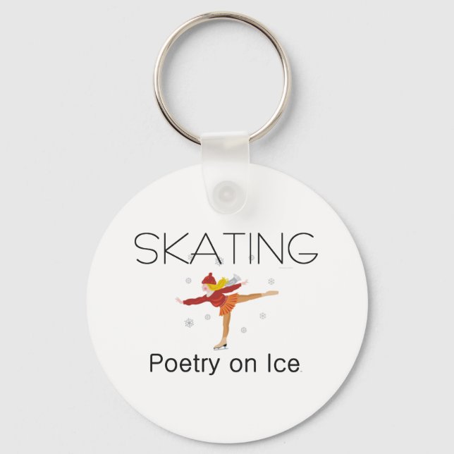 Porte-clés TOP Patinage poésie (Recto)