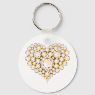 Porte-clés Topaz Heart Gems