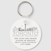 Toronto, Canada Stylisé Skyline | Slogan personnal