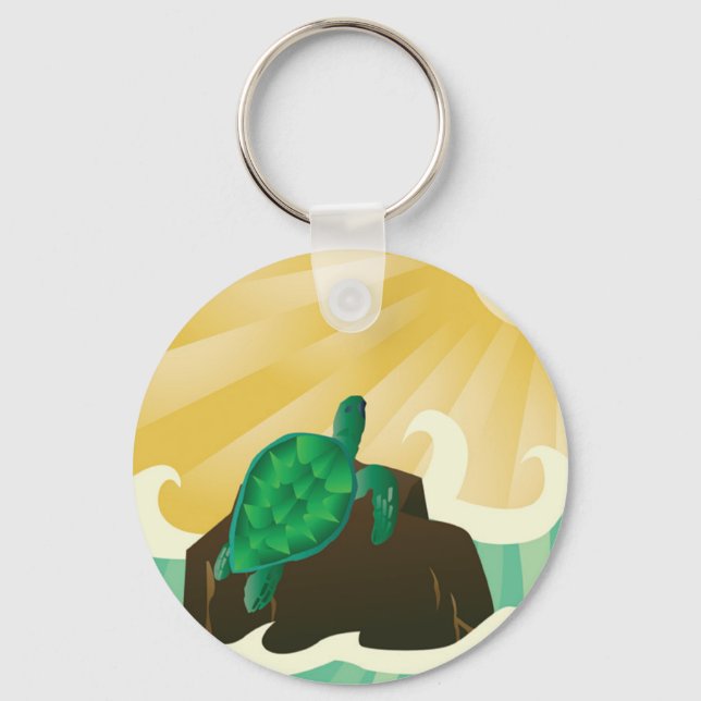 Porte-clés Tortue de mer d'Hawaii (Recto)