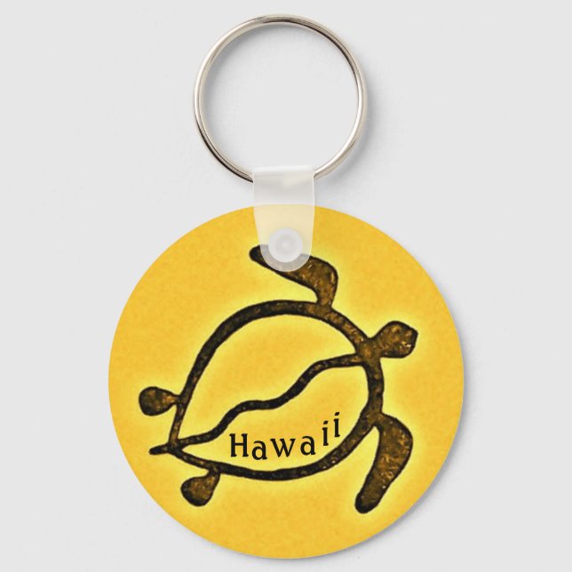 Porte-clés Tortue de mer d'Hawaii Honu (Recto)