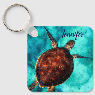 Porte-clés Tortue de mer Vie marine