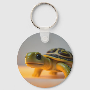 Porte-clés Tortue sur une bougie en feu