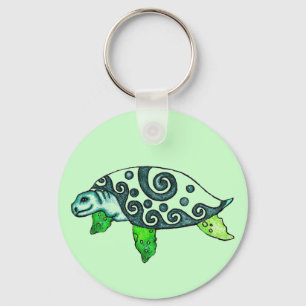 Porte-clés Tortues de mer tourbillonnant