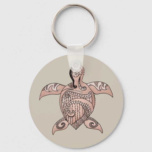 Porte-clés tortues stylisées (Recto)