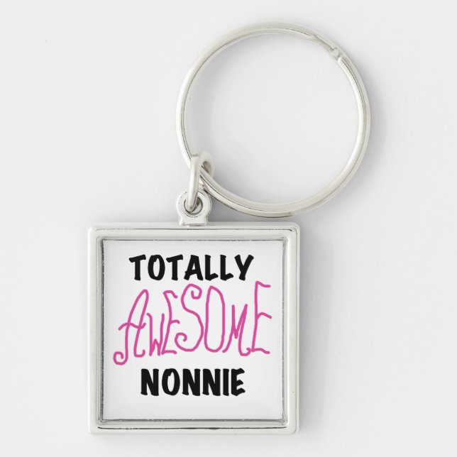 Porte-clés Totalement génial Nonnie Pink Tshirts et cadeaux (Devant)