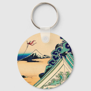 Porte-clés Toto Asakusa Honganji par Katsushika Hokusai