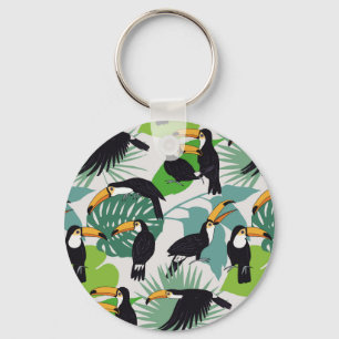 Porte-clés Toucan Bird : Palm Feuille Motif