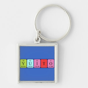 Porte-clés Touche de nom de table périodique Yuito